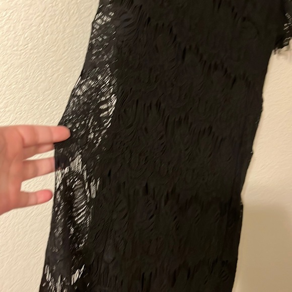 EUC—Karen Kane Formal Lace Overlay Black Dress - Picture 3 of 13